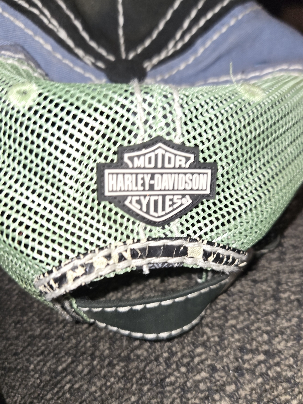 Harley Davidson Dad Hat Cap Strap Back Bahamas Distressed Frayed Worn Adult - Picture 3 of 7